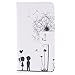 Price comparison product image ISAKEN Galaxy S6 Case, Colorful Pattern Pu Leather Magnetic Flip Wallet Case, Pattern Print Printing Drawing Cell Phone Case Cover For Samsung Galaxy S6 G920 (2015 Version)- Dandelion