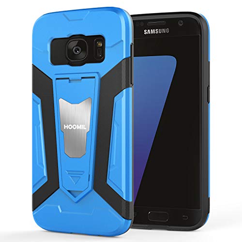 HOOMIL Resistente Funda para Samsung Galaxy S7, Shock-Absorción Silicona Carcasa para Samsung Galaxy S7 Case Cover - Azul (H3360)