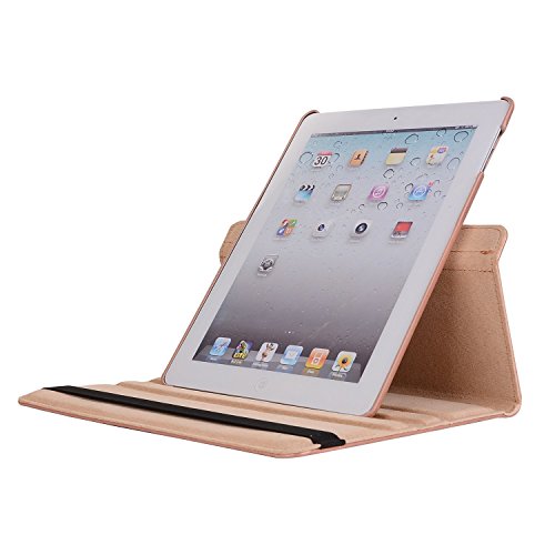 WindTeco Neu iPad 9.7 Zoll 2017 / iPad Air 2 / iPad Air Hülle – 360 Grad Rotierende Stand Smart Cover Case Schutzhülle Tasche Etui mit Auto Schlaf / Wach Funktion für Apple New iPad 9.7 inch 2017 Modell / iPad Air 2 2014 Modell / iPad Air 2013 Modell Tablet, Rosa - 4