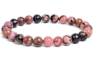 JOYASMINERALES Joyas Minerales Bracelet en Pierres Naturelles 100% Authentiques - Perles Élastiques - Confort et Élégance | Fil Coréen et Écrin à Bijou Inclus