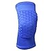 Produktbild BSTZ 1 STÜCK Wabe Knieschützer Basketball Sport Kniepolster Volleyball Knieschützer Klammer Unterstützung Fußball Kompression Beinhülsen Blau 3 XL