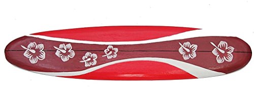 Preisvergleich Produktbild Surfboard Deko 100cm Board Surfbrett Dekoration Hibiskus