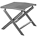 Produktbild Ultranatura Aluminium Klapphocker, Fußstütze, Korfu Serie, faltbar, grau, 40 x 40 x 36 cm