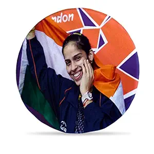 DreamVio Round Cushion/Foam Cushion Velvet Fabric Suitable for Wheelchair, Car Seat, Home, Outing Purpose (Multicolour, 14 x 14 inch) Design 143