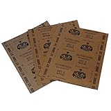 La hoja de papel de lija se puede usar a mano.