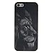 Produktbild Anlike iPhone 5S Hülle,iPhone SE Hülle, TPU Silikon Gel Schutzhülle / Schutz Hülle / Handy Hülle / Handytasche / Silikon Hülle Case / Flexibel Handy Tasche Cover für iPhone 5 5S 5G / iPhone SE - Löwe Schwarz