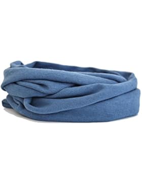 Kleinkinder und Baby - Loop zweifach gewickelt, uni jeansblau, Kids Schlauchschal, Schal Tuch für Mädchen und...