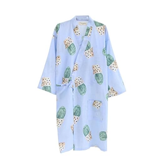 Fancy-Pumpkin-Abito-da-donna-giapponese-Abito-in-cotone-Kimono-Pigiama-Camicia-da-notte-Taglia-L