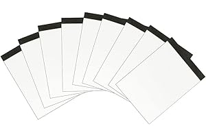 LANDRE Landré Notizblock A7 blanko ohne Deckblatt, 50 Blatt, 10 Stück