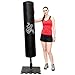 Produktbild XXL Standboxsack 180cm hoch Gefüllter Freistehender Boxsack für Erwachsene Boxpartner Tube Trainer Punching Bag Box Dummy Schwarz