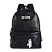 Produktbild Jiu Bu Vintage Rucksack Herren Laptop Rucksack Schulrucksack Wasserdicht Daypack Passen 14 Zoll Laptop Schwarz,A-One