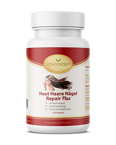 VITACONCEPT Repair Plus - Capsule per la rigenerazione cellulare di pelle/unghie/capelli - 100 pezzi