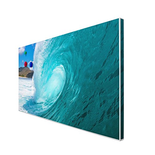 banjado – Pinnwand Magnettafel weiß 78cm x 37cm quer mit Motiv Perfekte Welle - 3