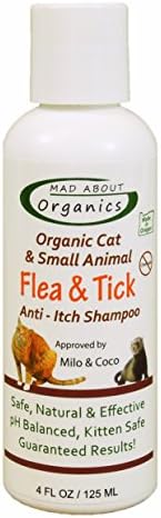 Mad About Organics All Natural Cat / Small Animal Flea &amp; Tick Shampoo 4oz