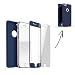 Produktbild FINOO | Iphone 7 Plus 360 ° Komplettschutz Handy-Hülle Vorne Hinten TPU Silikon | Rundum-schutz Stoßfest Full Cover Body Slim | Ultra Dünn Protector Back Cover Schutz Case Tasche | Blau