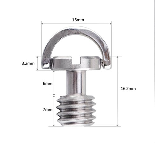 D-Ring-Stativschrauben (langer Schaft, schnell lösbar), 95 mm, 2 Stück - 2