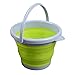 Produktbild Weltzukaufen Faltbarer Eimer aus Silokon Silikoneimer Falteimer Klappbar Wasser Eimer für Camping oder zu Hause 5/10 Liter (10 L)