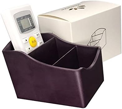 Plastic Holder, Container, Accessories, Remote control holder, Organizer, Caddy TV, Smart TV, with Gift Box by Homeze (Purple)