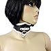 Produktbild Halsband mit O-Ring, breites Hals-Korsett mit Nackenschnürung, edle Borte am Saum des Halsbandes - SEE-X Bondage Hals-Fessel Erotik-Toy Mod-Nr 10056