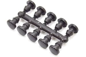 Suinga Pack 100 Tapones de 4 mm para Microtubos y Cierre de Goteros - Solución Práctica para Sistemas de Riego, negro