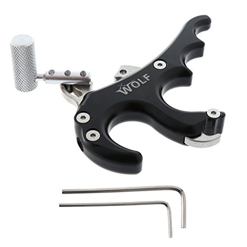 Déclencheur Extérieur D'aide De Libération d'arc De Tir à l'arc De Prise De 4 Doigts pour l'arc Composé Composé De L'alliage D'aluminium