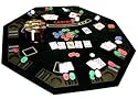 Large Poker table with Chips & accessories 400 chips, cards, buttons & carry case