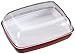 Produktbild Emsa 505260 Butterdose, Kunststoff, 13.5 x 10 x 6 cm, Transparent/Rot, Vienna