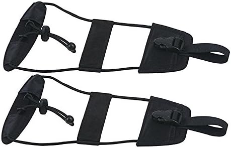 Travel Accessories Add a Bag Bungee Cords Elastic to Hold Laptops Suitcase or Coat Black (Pack of 2)