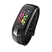 Produktbild Fitness Tracker, HI11 Herzfrequenz Monitor Tracker Smart Armband Activity Tracker Bluetooth Schrittzähler mit Sleep Monitor Smart Uhren für Iphone X 7 8 Plus 6 Samsung S8 und andere Android oder iOS Smartphones, Schwarz