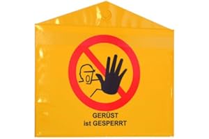 ARKIN HANDELSKONTOR Gerüstschildtasche "Gerüst gesperrt" Gerüsttasche