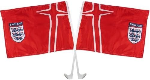 England F.A. Car Flag Twin Pack Away