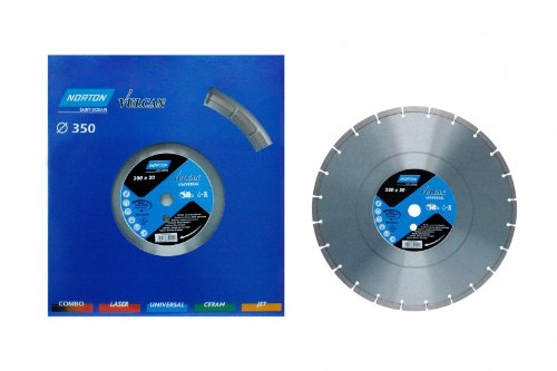 Preisvergleich Produktbild 1 Stück Diamantscheibe NORTON 350 x 20 mm Vulcan Universal