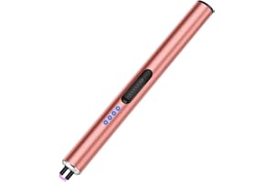 ‎LCFUN LcFun Stabfeuerzeug Lichtbogen Feuerzeug Elektrisch, Lang Elektrisches Feuerzeug USB Aufladbar, Winddichte Plasma Feuerzeuge, Elektro Feuerzeuge für Kerzen Anzünden, Feuerwerk, Küche (Rosa)