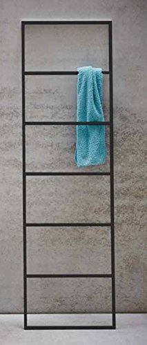 Jan Kurtz Hip Metall Handtuchhalter SCHWARZ matt HIP Handtuchleiter Stummer Diener Garderobe 7 Sprossen 50x170cm
