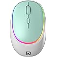 Portronics Toad IV Bluetooth Mouse with 2.4 GHz Wireless (Dual Connectivity), Rechargeable, Connect up to 3 Devices, RGB Lights, Adjustable Optical DPI for Laptop, PC, Tablet, Smartphone (Blue)