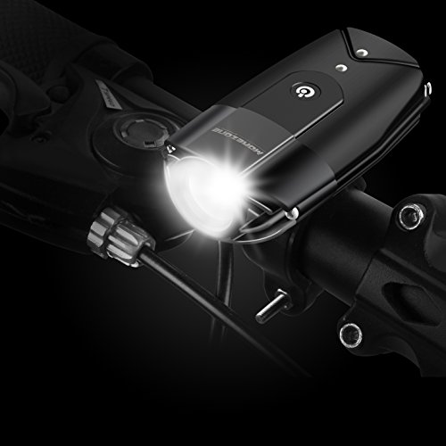 MOREZONE Fahrradlicht USB Wiederaufladbare LED Fahrradvorderlicht Fahradbeleuchtung Fahrradlampen 300 Lumen Super Hell für Sicheres Radfahren Spritzwassergeschützt - 5