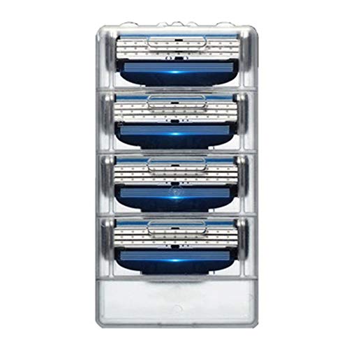 for Gillette Men's Razor Blade Refills Replacement 4pcs 3 Layers Blades Mens Shaving Razors/Blades