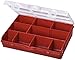 Produktbild Stack-On SBR-10 10 Compartment Storage Organizer Box with Removable Dividers, Red by Stack-On