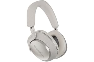 Bowers & Wilkins PX7 S2 bezprzewodowe słuchawki nauszne z redukcją szumów z Bluetooth 5.0 i szybkim ładowaniem, 30 godzin odtwarzania i wbudowany mikrofon - szare