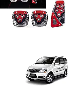 PRIKNIK Anti-Skid Car Pedals(Manual Shift) 3 Pcs Sports kit Pad Covers Set Compatible with Xylo