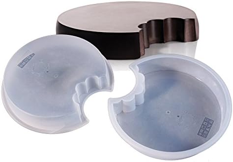 Cookit Yum Novelty Round Platinum Silicone Mould white
