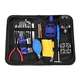 ELENXS 23 Stück-Uhr-Kasten-Öffner-Verbindungs-Remover-Frühlings-Stab-Set Armbanduhr Band Zange Repair Tools Kit