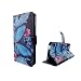 Produktbild König-Shop ZTE Blade L3 Handy Hülle Tasche Case Cover Wallet Kunstleder Blauer Schmetterling