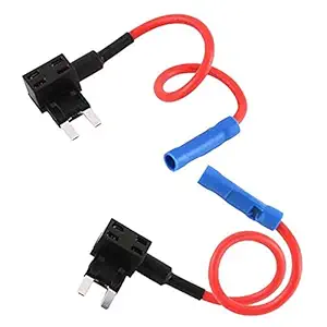 Mini Blade Fuse Tap Add-A-Circuit Adapter Holder for Auto Car DIY Test (Set of 3)