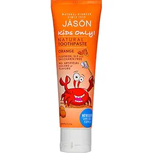 Jason Natural Cosmetics Kids Only Orange Toothpaste Oral Care 4.2 oz. (Pack of