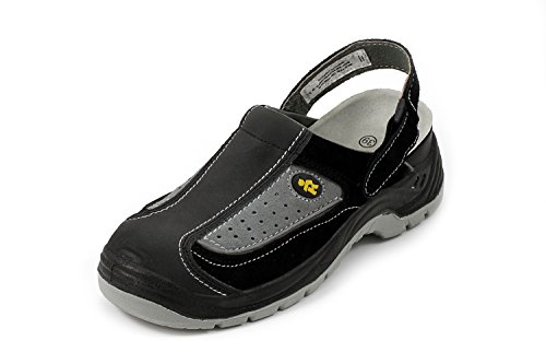 EuroRoutier Sicherheitsclogs New Black Classic schwarz/grau