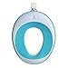 Lil' Jumbl Toilet Seat Topper Ring for Potty Training - BONUS Suction Cup Hanger, Screw Hook & Anchor Included - Blue