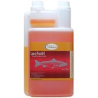 Makana Lachsöl für Tiere, 100% rein, 1000 ml Dosierflasche (1 x 1 l)