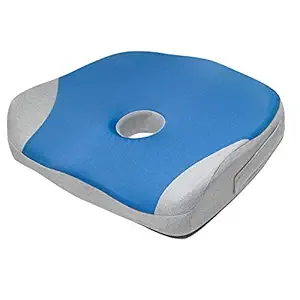 Grin Health Thick Cooling Gel Premium Seat Cushion for Relief From Lower Back, Sciatica, Coccyx Tailbone, Lumbar Pain, Hip Support