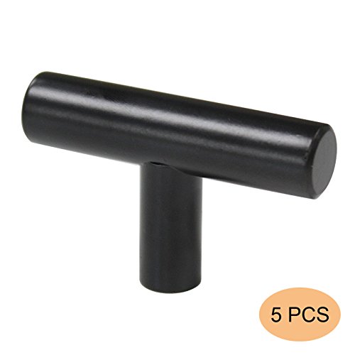 5 Stück schwarz T Stangengriff Hohle Edelstahl Küchenschrank Türgriffe Möbelgriffe Relinggriff Einzelloch Gesamtlänge 50mm 5 Stück schwarz T Stangengriff Hohle Edelstahl Küchenschrank Türgriffe Möbelgriffe Relinggriff Einzelloch Gesamtlänge 50mm